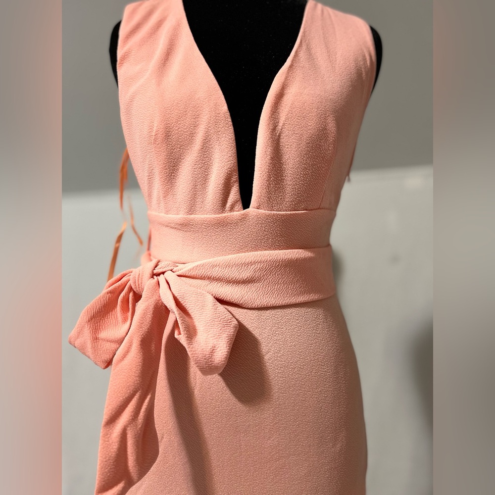 Twenty Ten Elegant Pink Trumpet/Mermaid Sweetheart Ruffle Cocktail Dress Size S - Picture 4 of 8